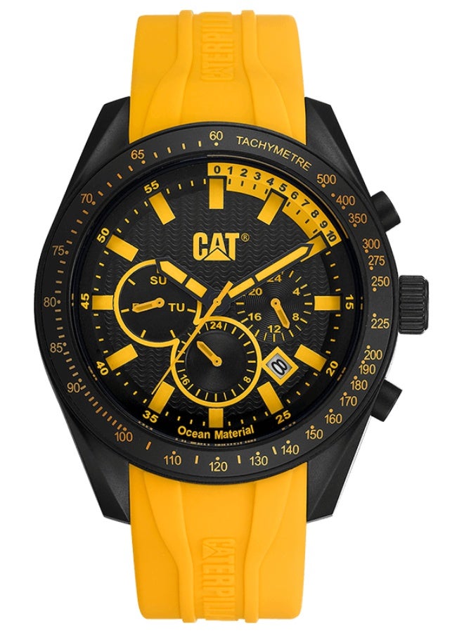Cat Oceania Multi Watch Lq.169.27.127 Yellow Black Black